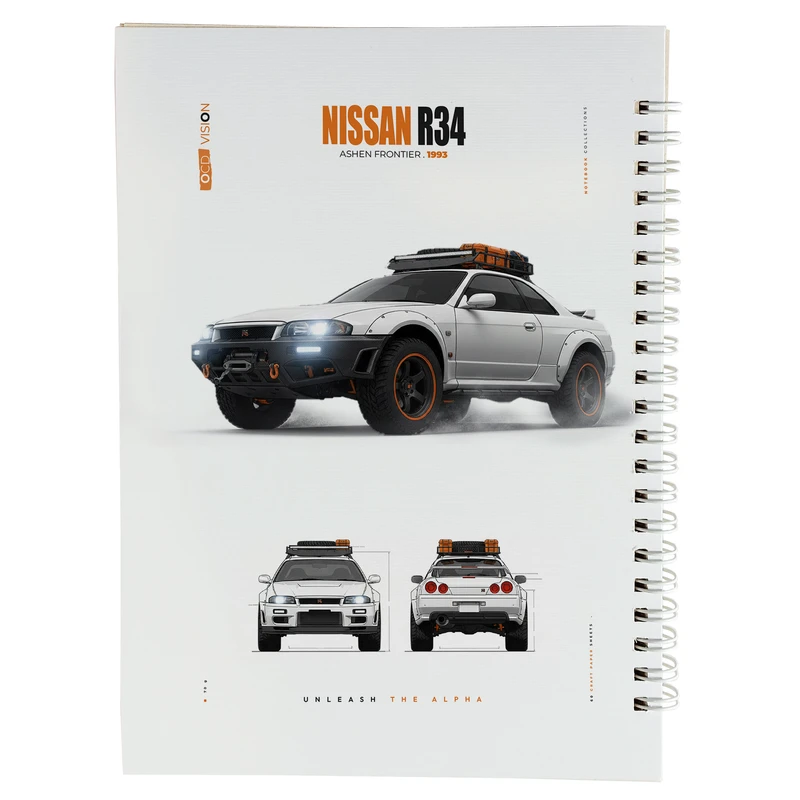 دفتر طراحی 60 برگ مدل ماشین