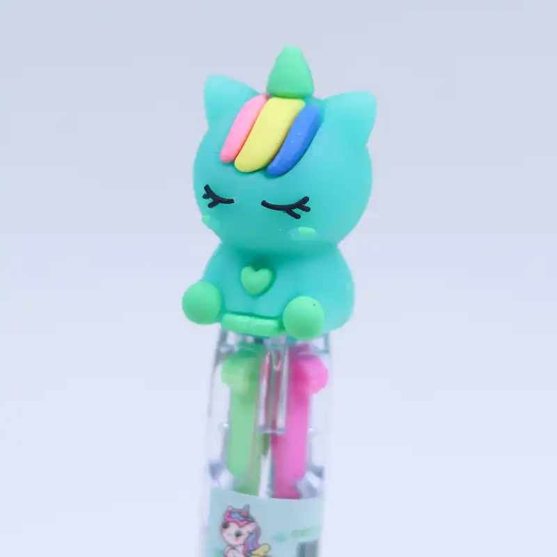 خودکار مدل چندرنگ فانتزی طرح بچه یونی کورن