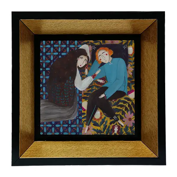 تابلو کاشی طرح عشاق مدل tkk38
