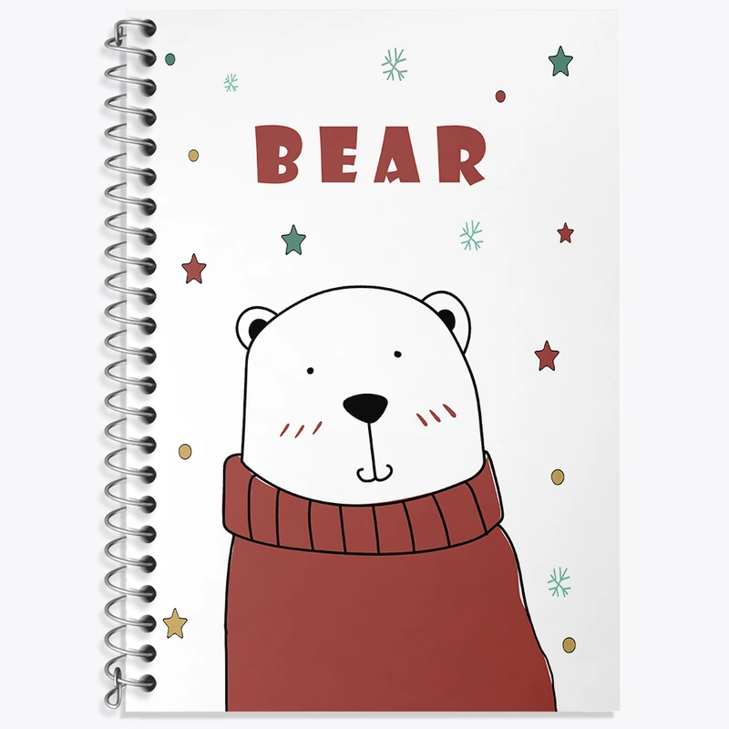 دفتر نت موسیقی 50 برگ خندالو طرح خرس کیوت کد N2572