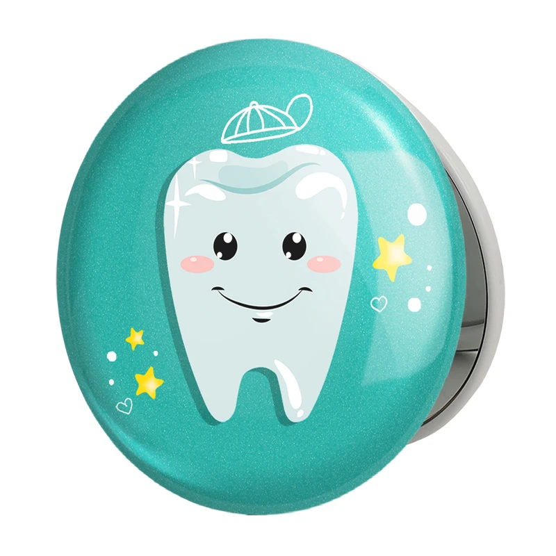 آینه جیبی خندالو طرح جشن دندونی پسرونه مدل تاشو کد 10946 