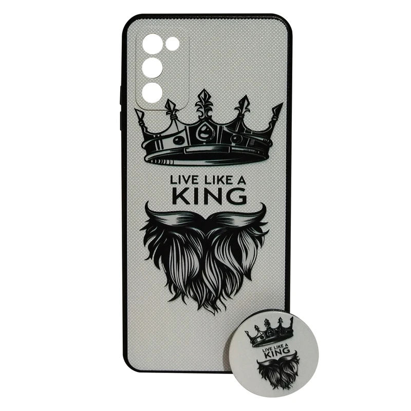 کاور  کد 1660 مناسب برای گوشی موبایل سامسونگ A03s به همراه پایه نگهدارنده