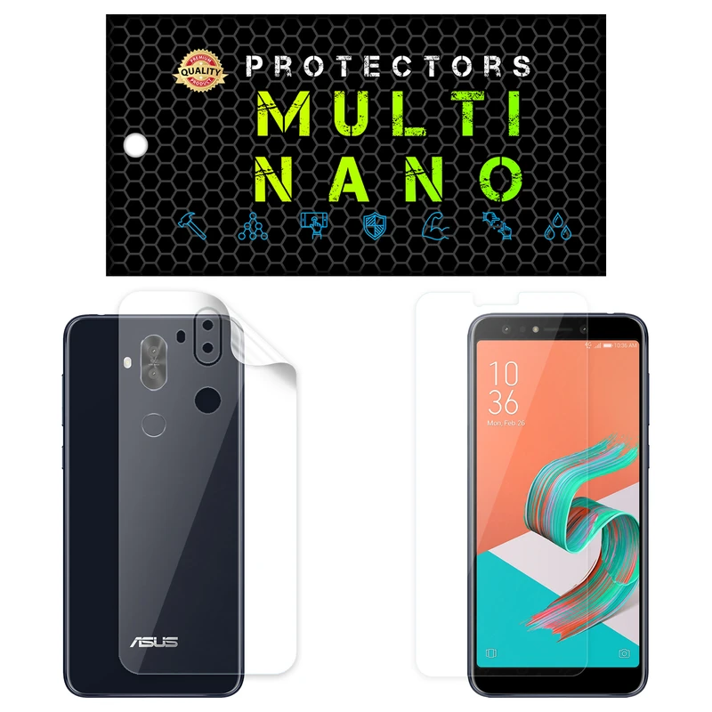محافظ صفحه نمایش مولتی نانو مدل X-SFT مناسب برای گوشی موبایل ایسوس Zenfone 5Q به همراه محافظ پشت