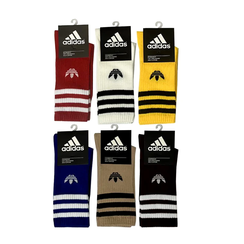 جوراب ورزشی زنانه مدل سه خط بسته 6 عددی