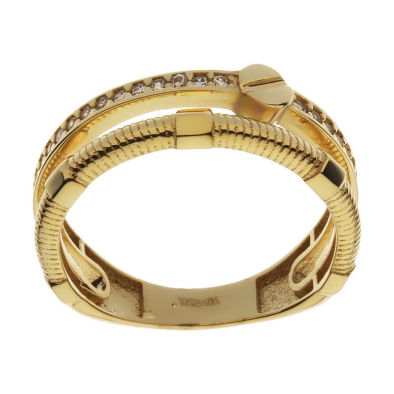 انگشتر طلا 18 عیار زنانه مایا ماهک مدل MR0589 سایز 54