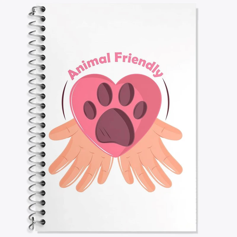 دفتر لغت 50 برگ خندالو مدل حمایت از حیوانات کد 27343