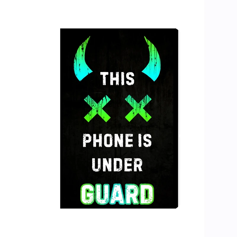 تابلو شاسی عرش مدل نوشته This Phone is Under Gurd کد As2109