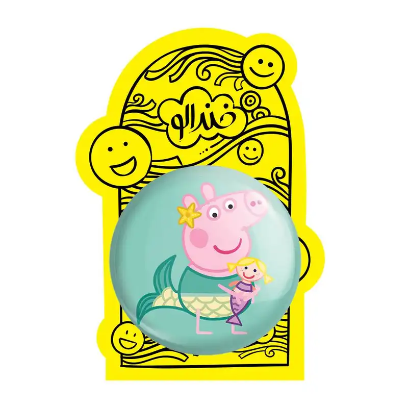 آینه جیبی خندالو مدل پپا انیمه پپاپیک Peppa pig کد 22062