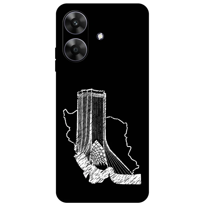 کاور مگافون طرح برج آزادی مدل 1628 مناسب برای گوشی موبایل ریلمی Note 60 / Note 60X