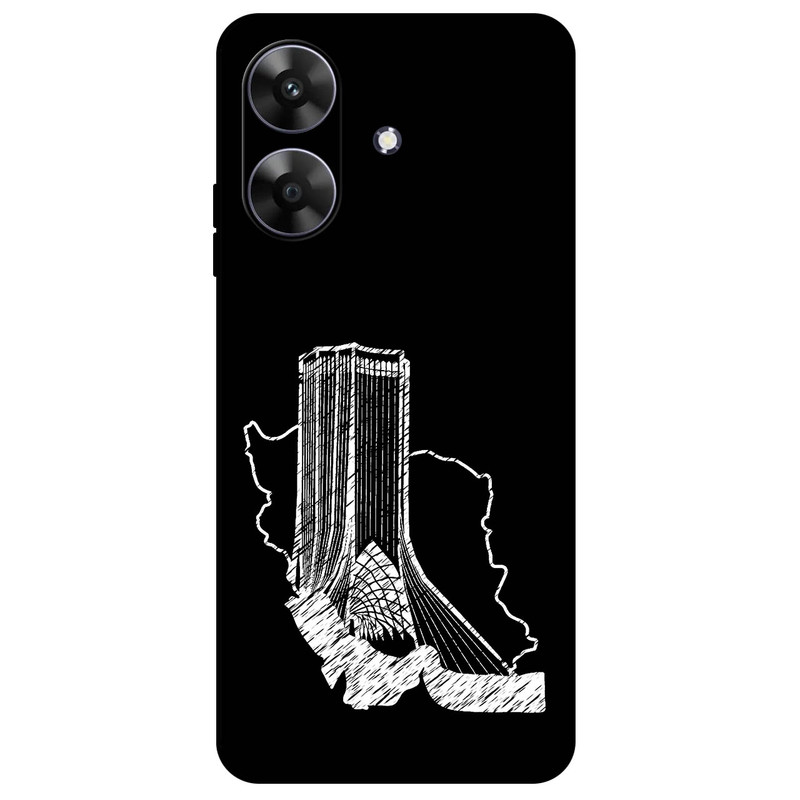کاور مگافون طرح برج آزادی مدل 1628 مناسب برای گوشی موبایل ریلمی Note 60 / Note 60X