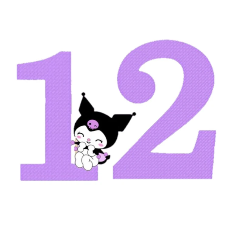 استیکر پارچه و لباس پاد آفرین مدل کارتونی کورومی kuromi کد 800