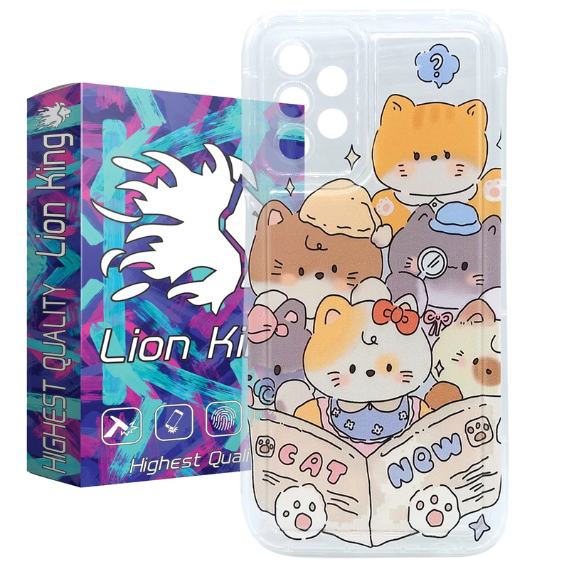 کاور لاین کینگ مدل CAT NEWS مناسب برای گوشی موبایل سامسونگ Galaxy A13 4G