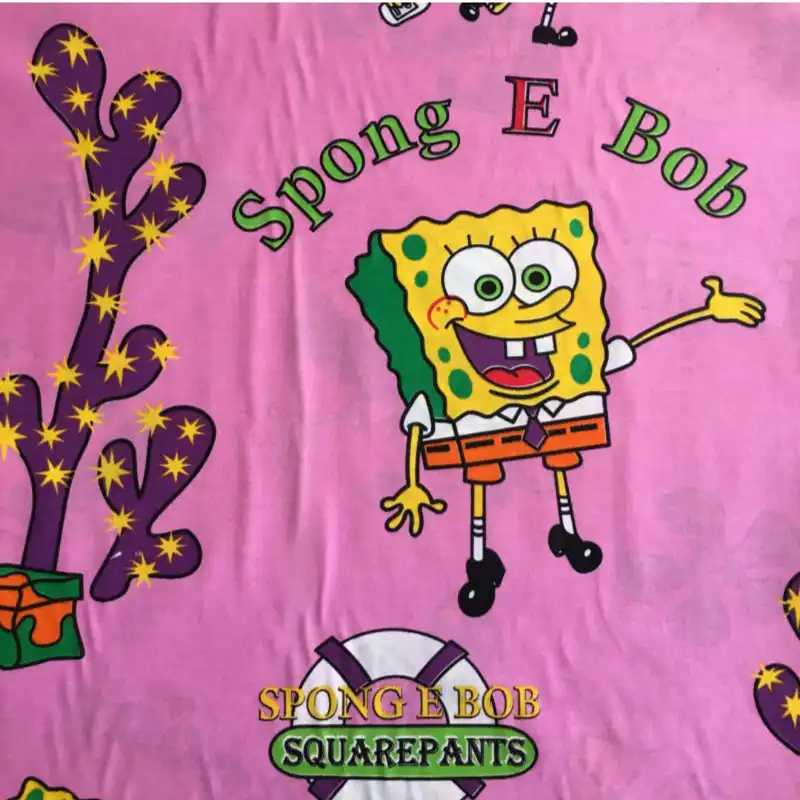 پارچه ملحفه مدل باب اسفنجی کد AS121