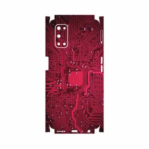 MAHOOT Red-Printed-Circuit-Board-FullSkin Cover Sticker for Realme 7 5G