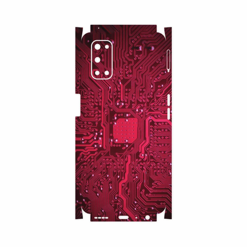 برچسب پوششی ماهوت مدل Red-Printed-Circuit-Board-FullSkin مناسب برای گوشی موبایل ریلمی 7 5G