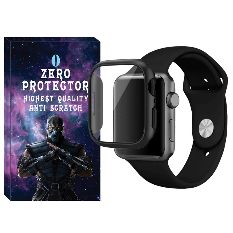 بند زیرو مدل Soft-Guard-ZR مناسب برای اپل واچ سری 7/8/9 سایز 45 میلی متری به همراه کاور