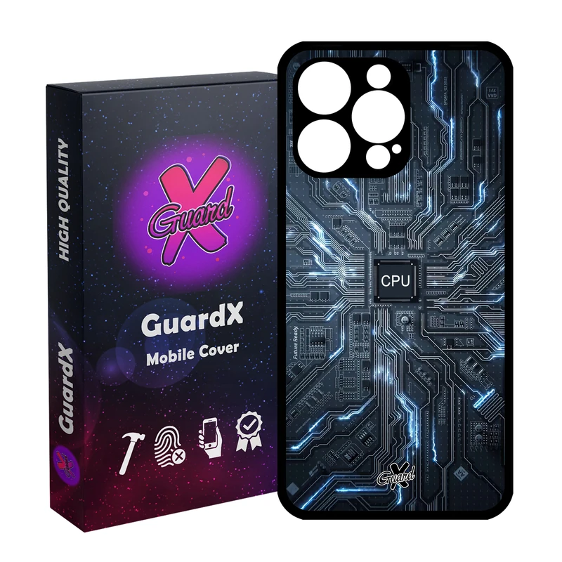 کاور گارد ایکس طرح CPU مدل Glass10504 مناسب برای گوشی موبایل اپل iPhone 15 Pro Max