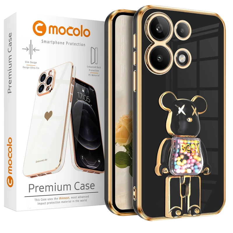 کاور موکولو مدل La Souris مناسب برای گوشی موبایل شیائومی Poco M6 Pro 4G / Redmi Note 13 Pro 4G به همراه پایه نگهدارنده