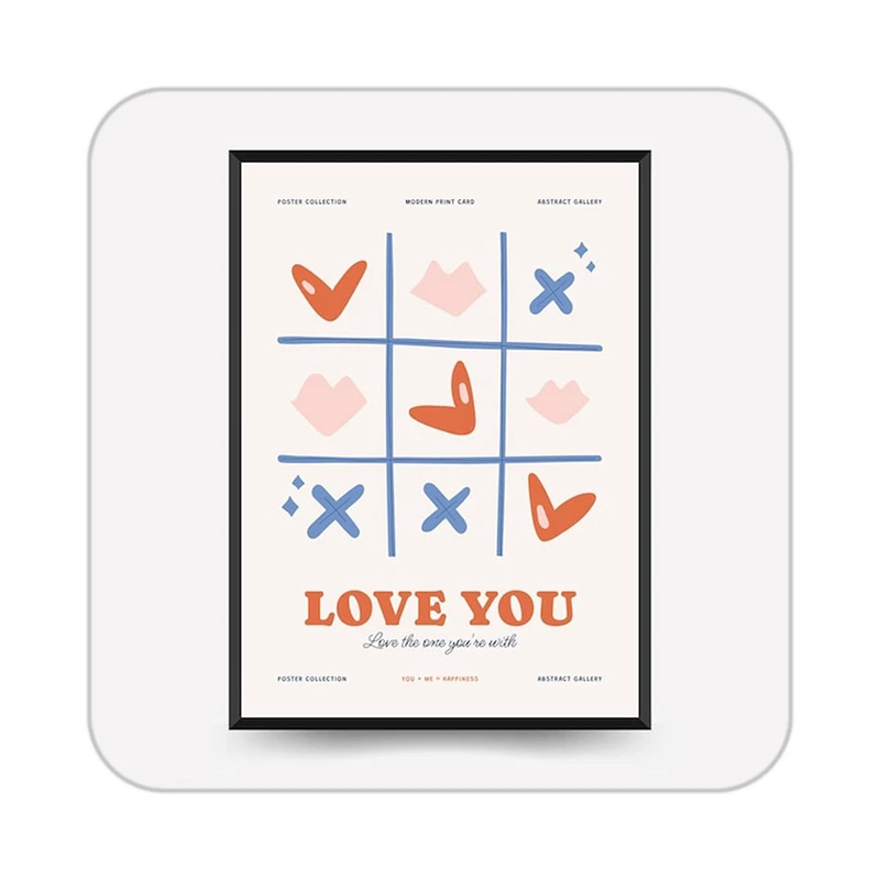 زیر لیوانی کاکتی طرح عاشقانه مدل mp39488