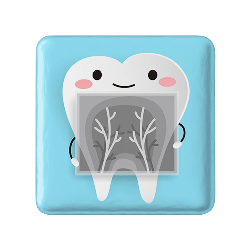 پیکسل خندالو طرح دندان و دندان پزشکی کودکانه مدل مربعی کد 36705