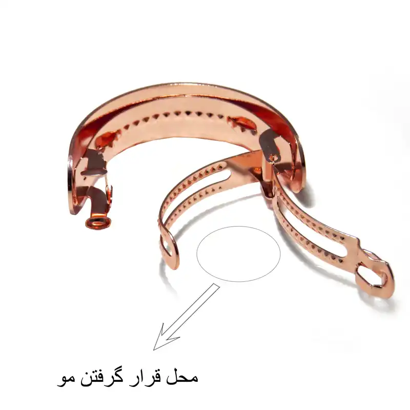 گیره مو زنانه مدل فرانسوی سامورایی کد G_L_371