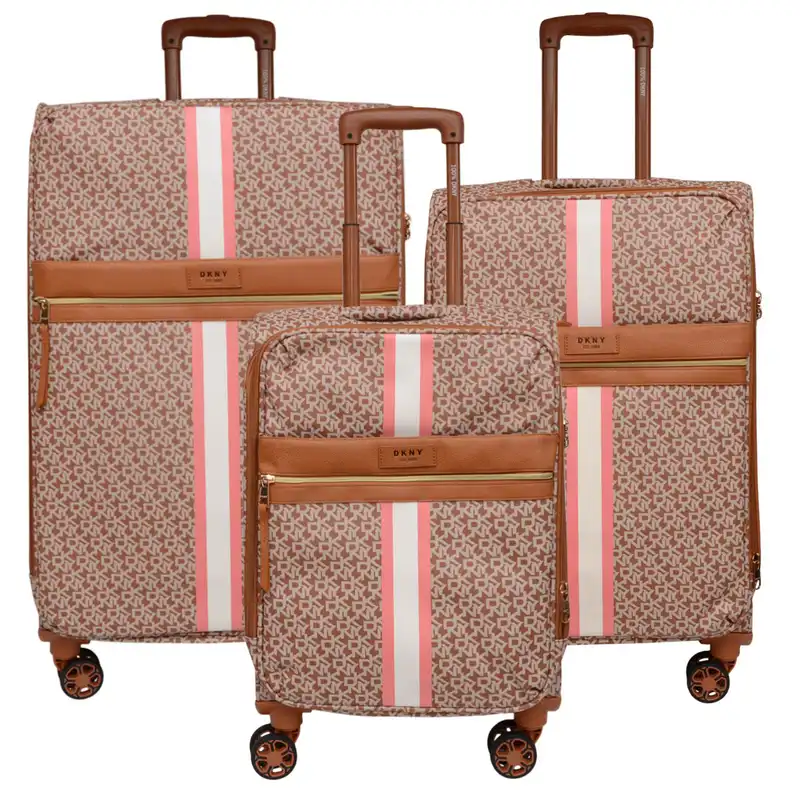 مجموعه سه عددی چمدان دی کی ان وای مدل SIGNATURE STRIPE ST2