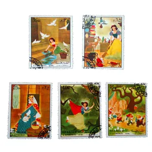 تمبر یادگاری مدل کارتونی کد h-817 مجموعه 5 عددی