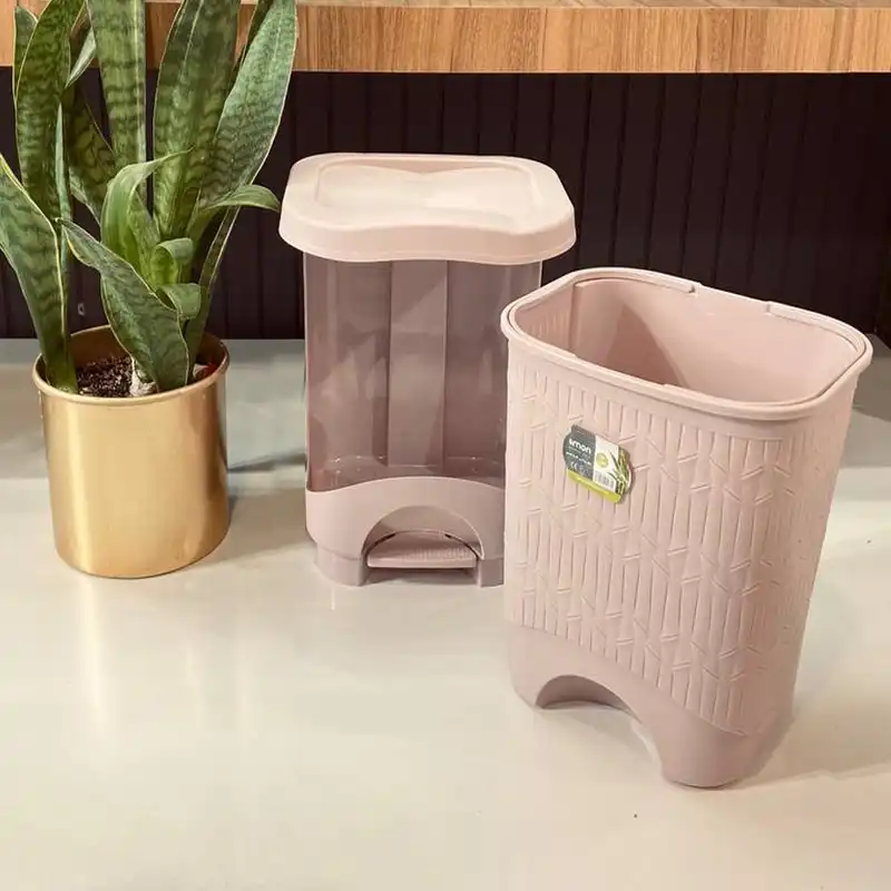 سطل زباله پدالی لیمون مدل بامبو کد DH1580