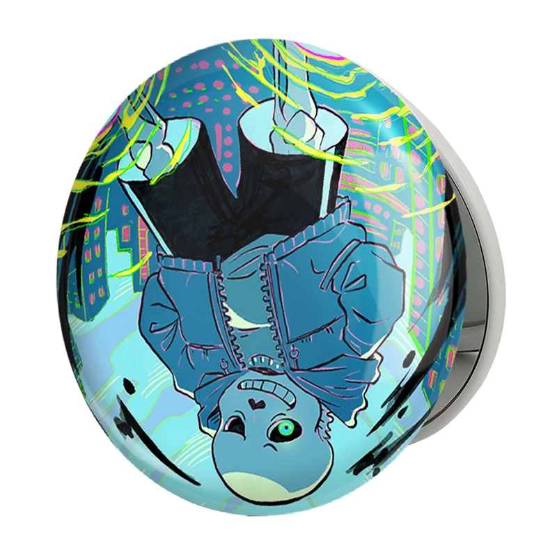 آینه جیبی خندالو طرح بازی آندرتیل (Undertale) مدل تاشو کد 31720