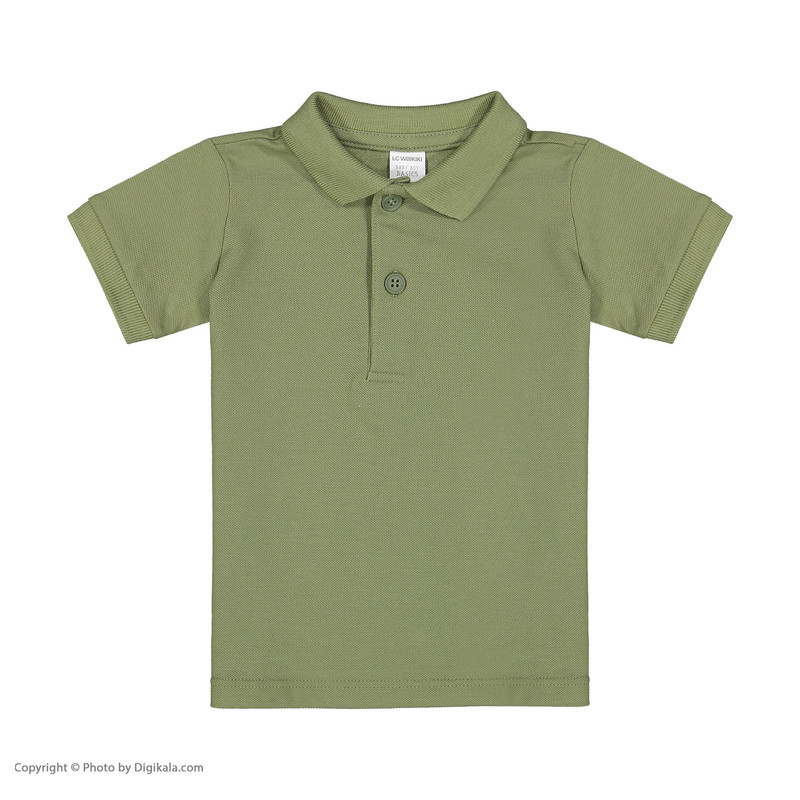 پولوشرت نوزادی پسرانه ال سی وایکیکی مدل 9SG618Z1-H8M-KHAKI