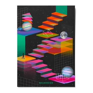 کارت پستال ماسا دیزاین مدل POSTSM110 SPACE