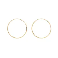 گوشواره حلقه‌ای طلا 18 عیار زنانه گالری شیدا مجد مدل رینگ بزرگ