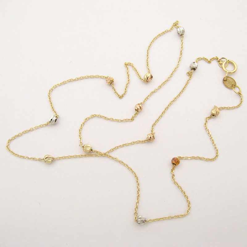 گردنبند طلا 18 عیار زنانه کاپانی کد KN006