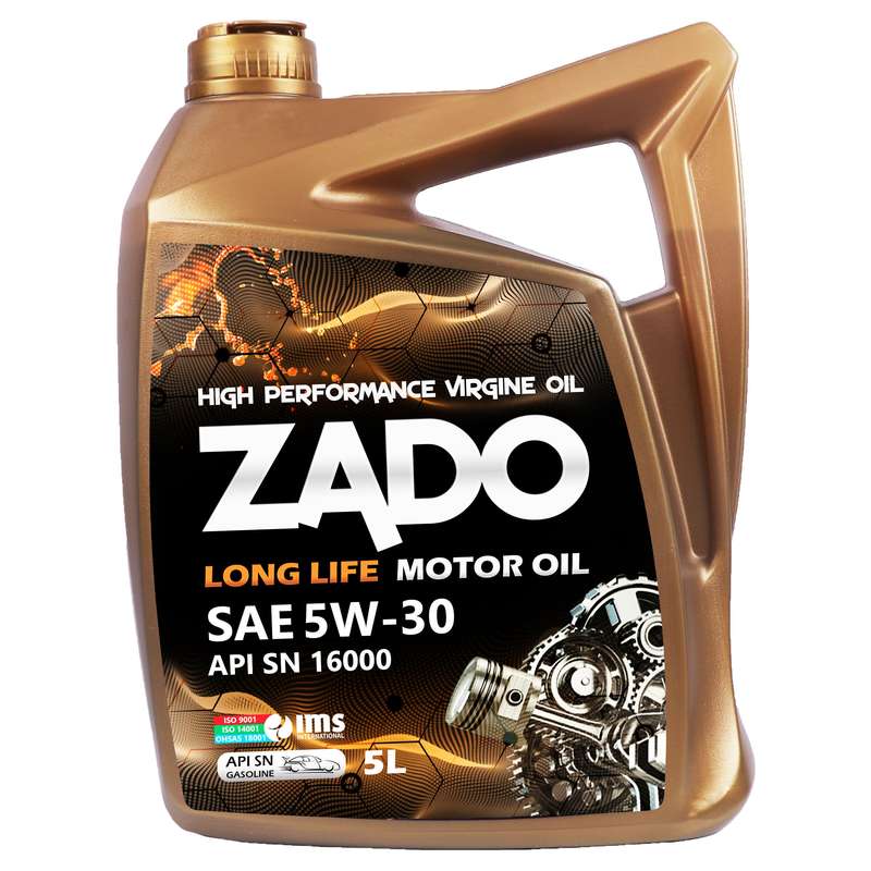 روغن موتور زادو مدل SAE 5W30-SN-16000 حجم 5 لیتر