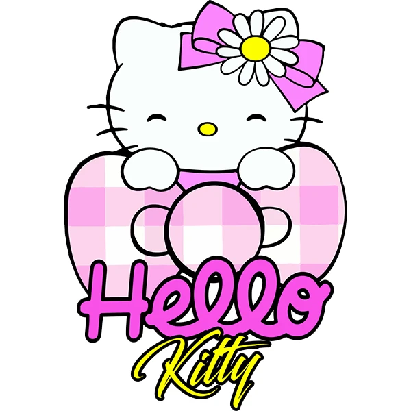  استیکر پارچه و لباس پاد آفرین طرح کیتی کد 4629