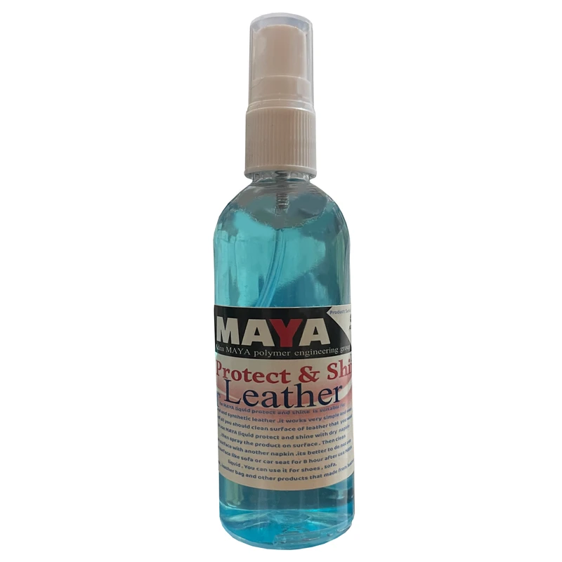 اسپری تمیزکننده چرم خودرو مایا مدل SHINER حجم 100 میلی لیتر