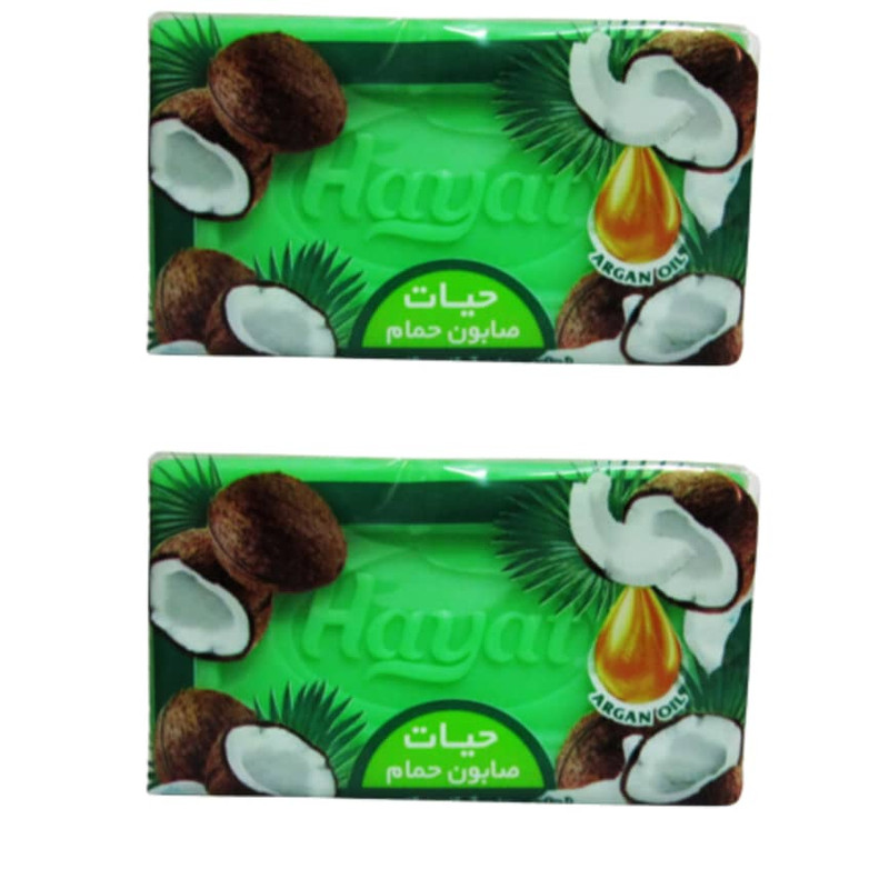 صابون شستشو حیات مدل نارگیل وزن 125 گرم بسته 2 عددی صابون شستشو حیات مدل نارگیل وزن 125 گرم بسته 2 عددی