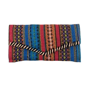 کیف پول زنانه مدل سنتی طرح گلیم کد 113