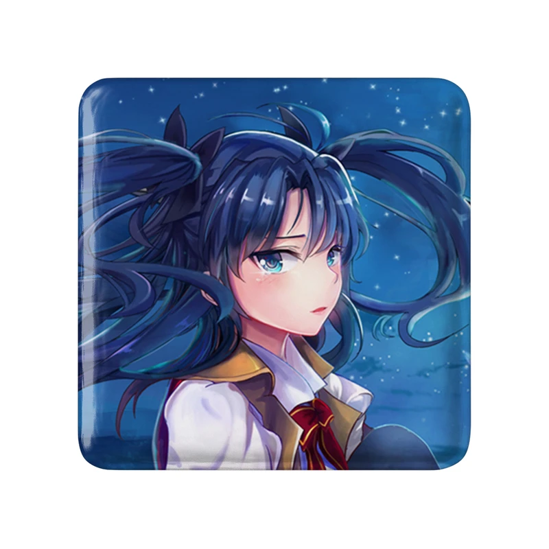 مگنت خندالو طرح رین انیمه فیت استی نایت Fate Stay Night  مدل مربعی کد 22823