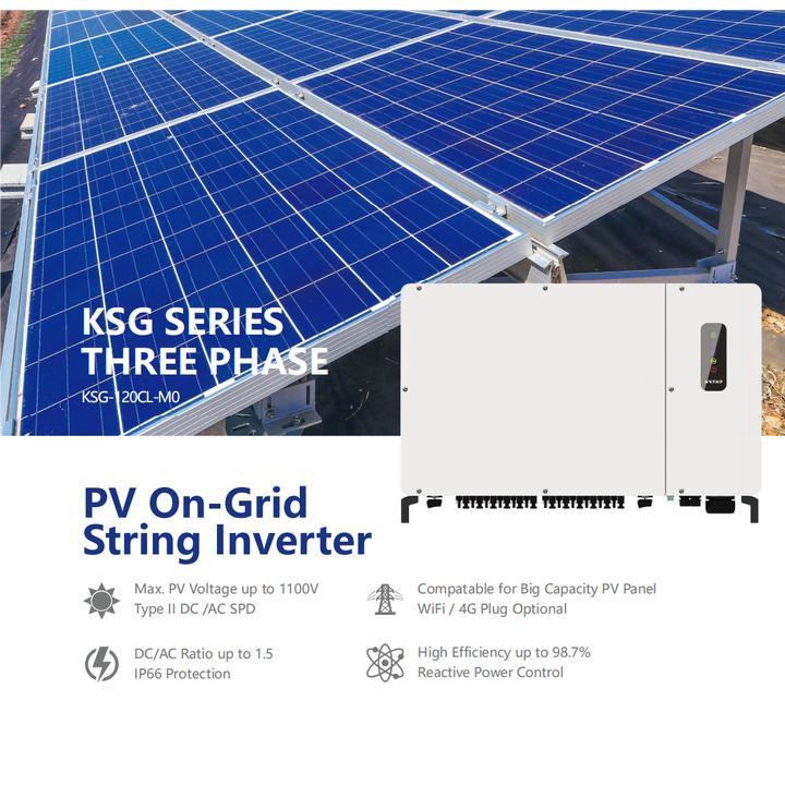 اینورتر خورشیدی کی استار مدل KSG-120CL 120 ظرفیت 120 کیلووات