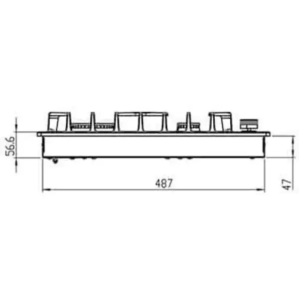 اجاق گاز صفحه ای کن مدل sb204