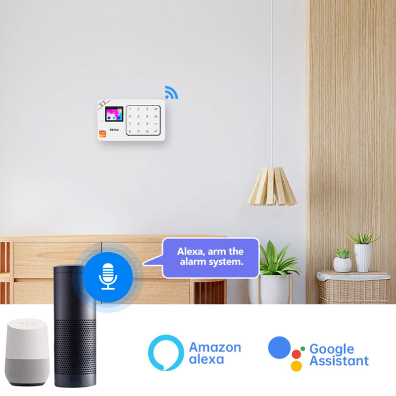 دزدگیر اماکن سیم کارتی کروی مدلW1821 به همراه حسگر حرکتی P819