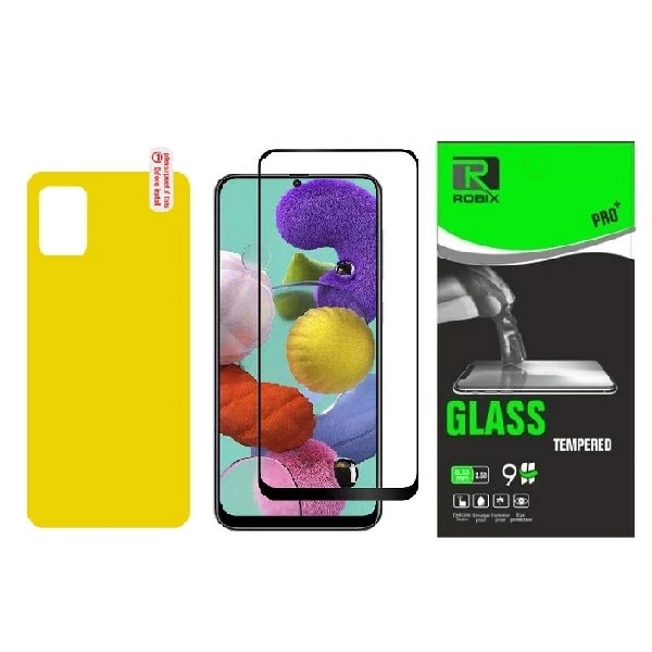 محافظ صفحه نمایش وپشت گوشی روبیکس مدل FL-A71مناسب برای گوشی موبایل سامسونگ Galaxy A71