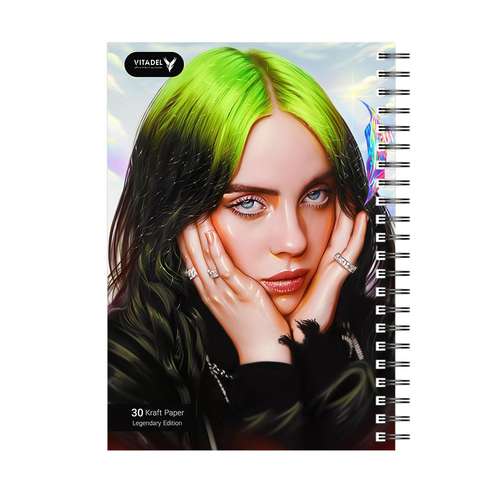 دفتر ویتادل طرح بیلی آیلیش مدل Billie Eilish 3