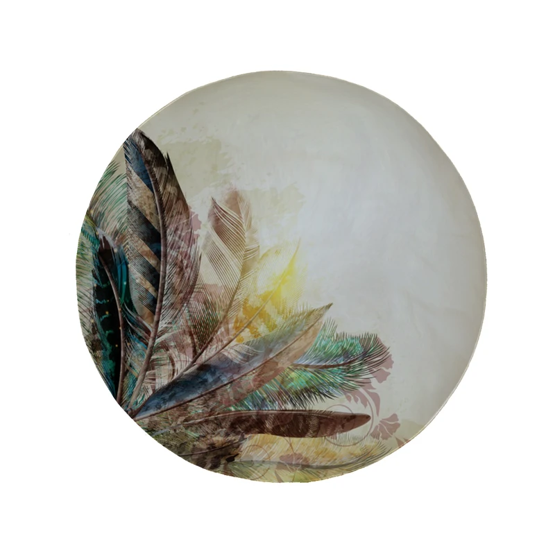    پادری مدل دایره طرح پر کد 8180 سایز 90 × 90 سانتی متر