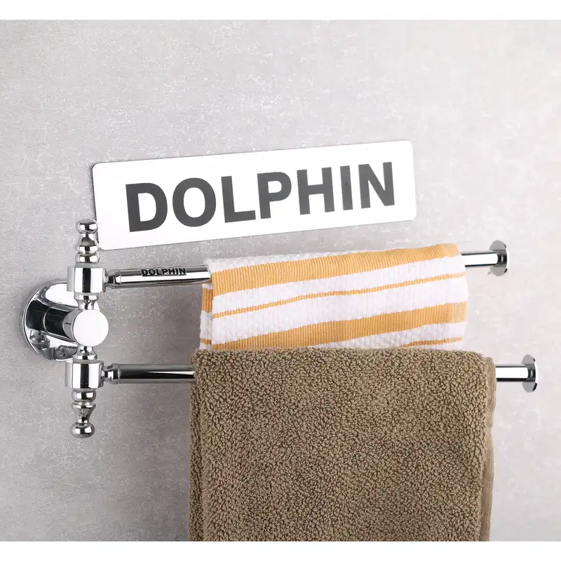 آویز حوله دلفین مدل دو شاخه کد Rdndo-C