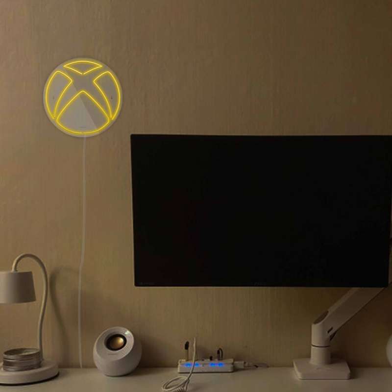 چراغ دیواری نئون دیزاین طرح Xbox-GL_YL