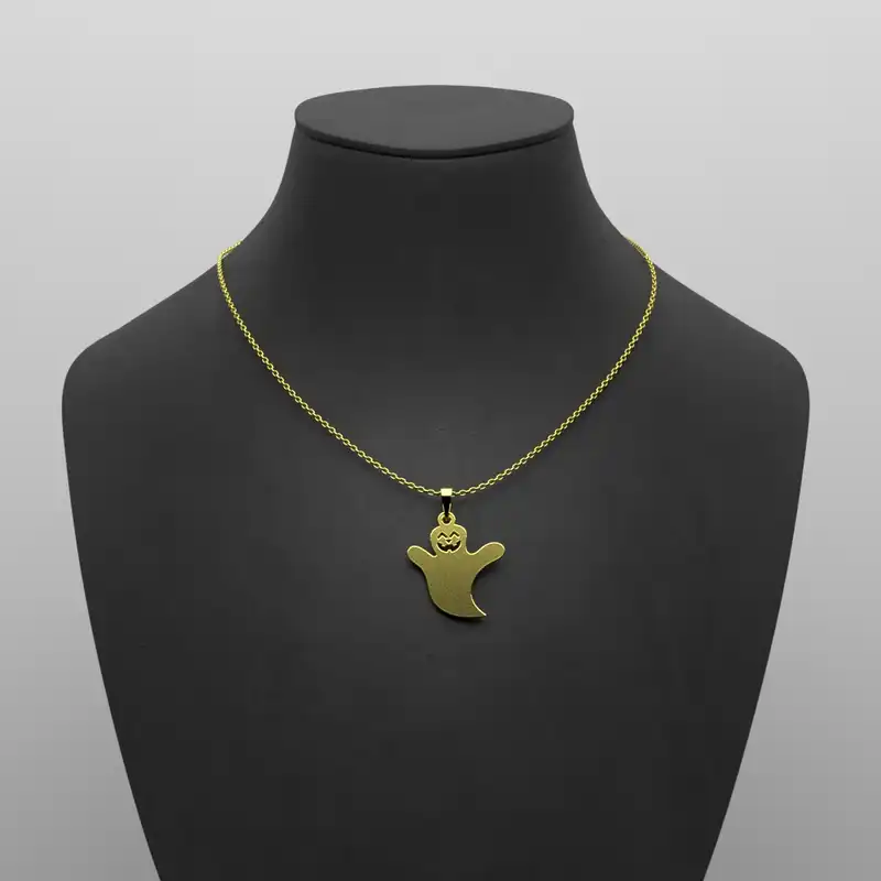 گردنبند طلا 18 عیار زنانه مدوپد مدل هالووین کد G3-1-1244