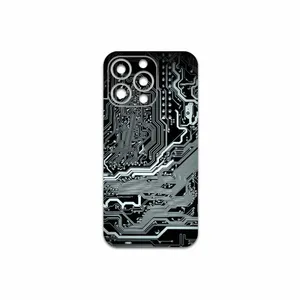 MAHOOT Black-Printed-Circuit-Board Cover Sticker for Apple iPhone 13 Pro Max