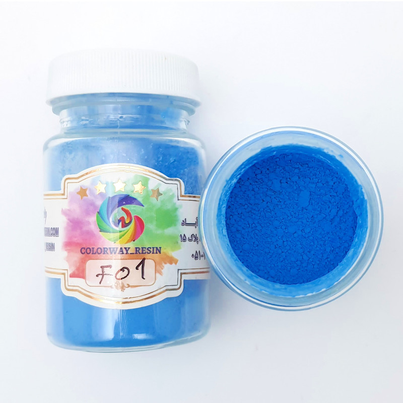 پودر رنگ رزین کالروی مدل فلورسنت حجم 35 میلی‌لیتر